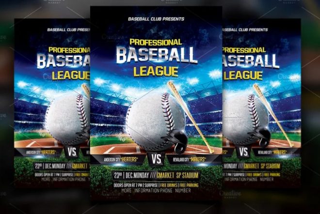 21+ Best Baseball Night Flyer Template Download - Graphic Cloud