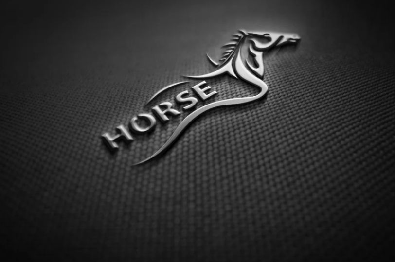 Beautiful Silver Horse Logo Template