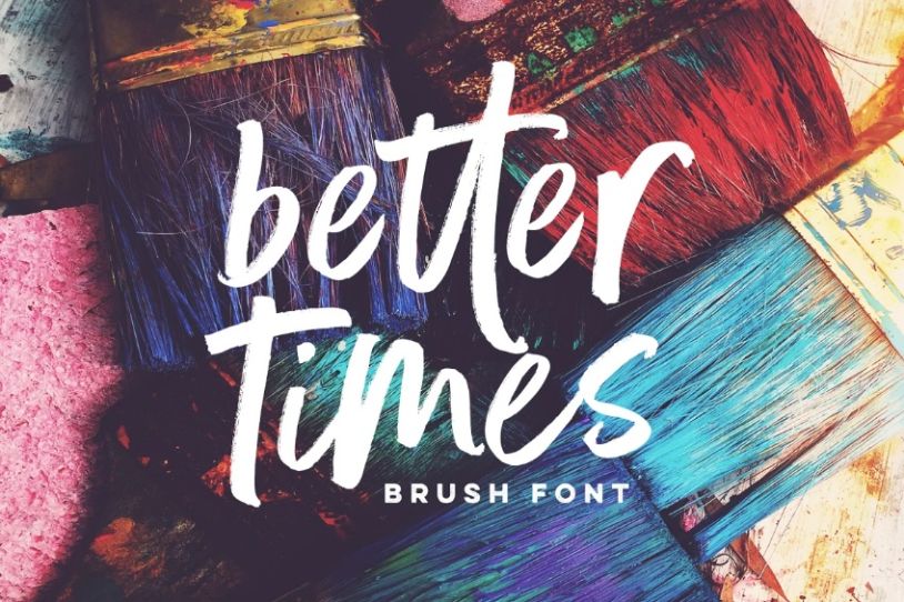 Bold and Messy Brush Fonts