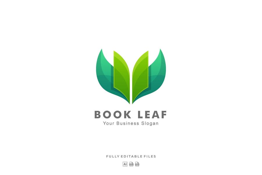 Book Leaf Logo Design