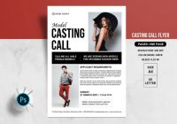 Casting Call Flyer Template