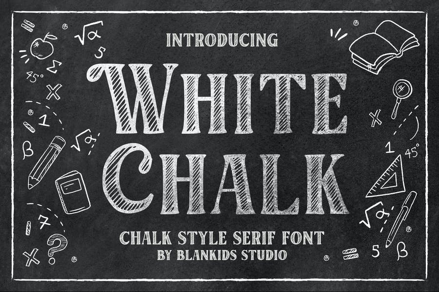 Chalk Style Serif Typeface
