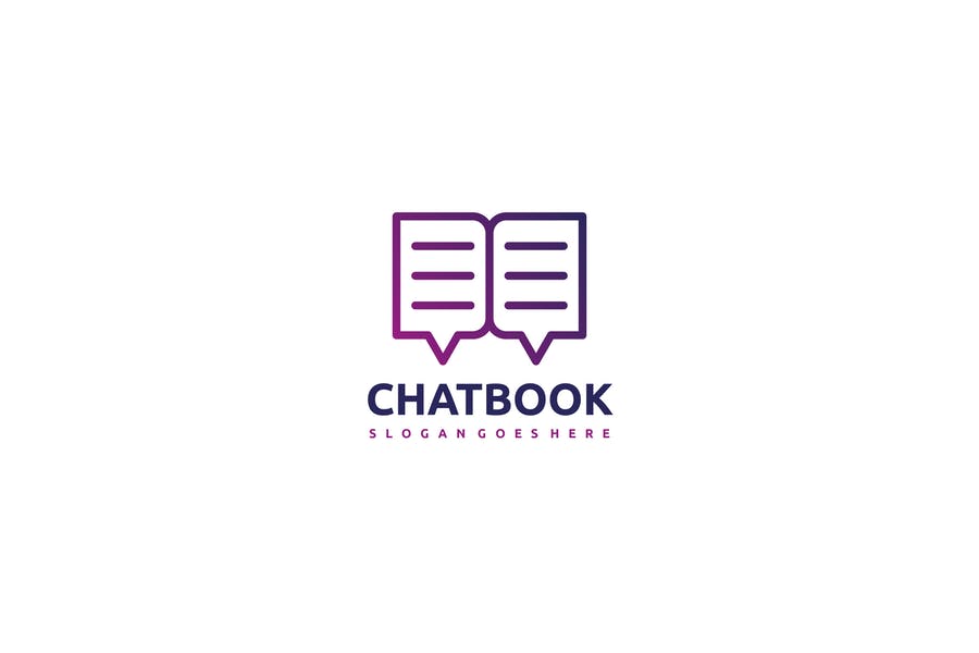 Chat Book Logo Ideas