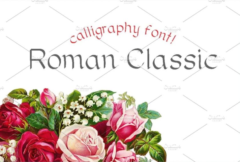 Classic Roman Calligraphy Typeface