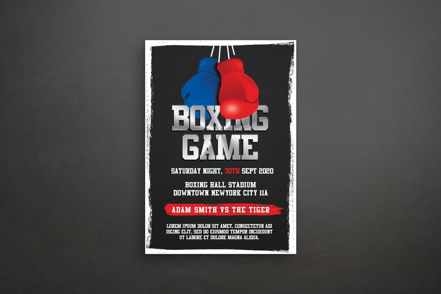 Clean Boxing Flyer Templates