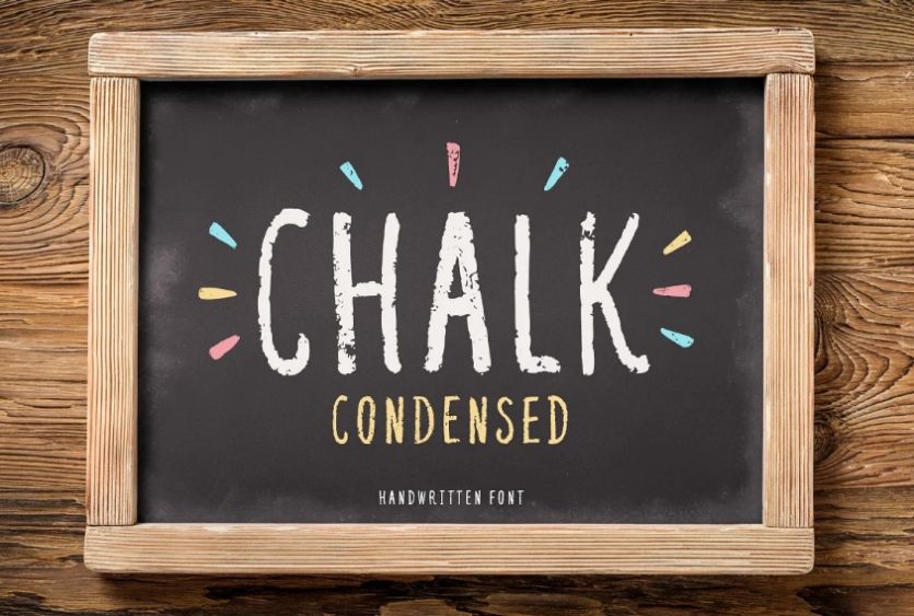 Condenced Chalkboard Fonts