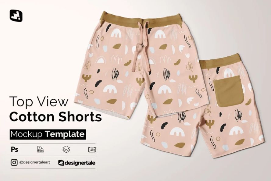 shorts mockup psd