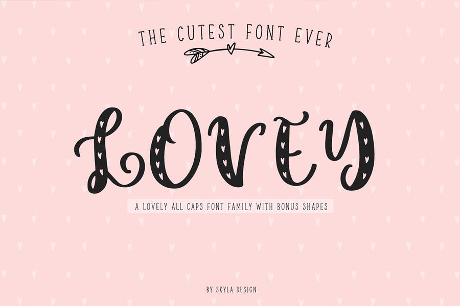 Cute Lovely Caps Font