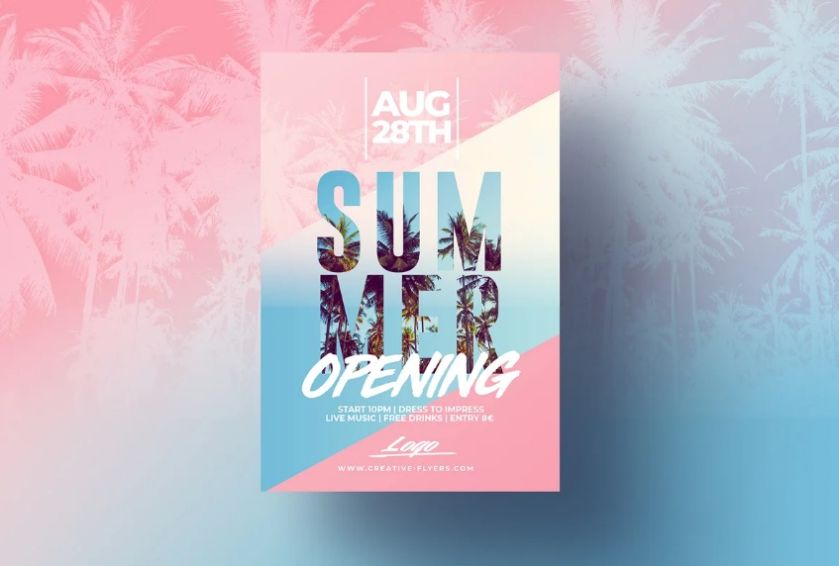 Editable Summer Flyer Design