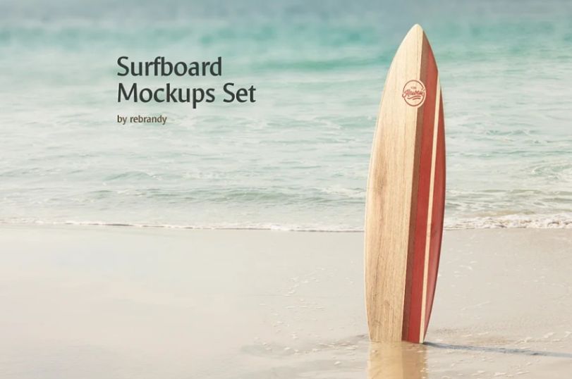 Elegant Surfboard Mockup Set