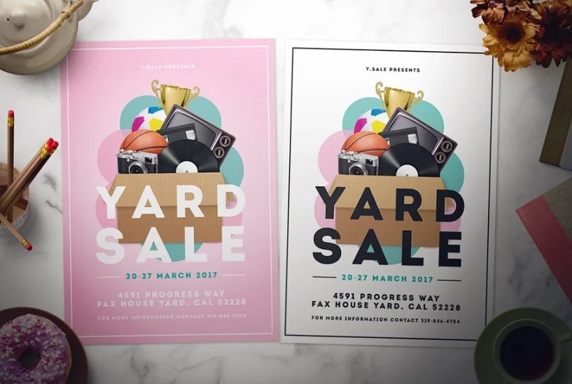 Yard Sale Flyer Template PSD