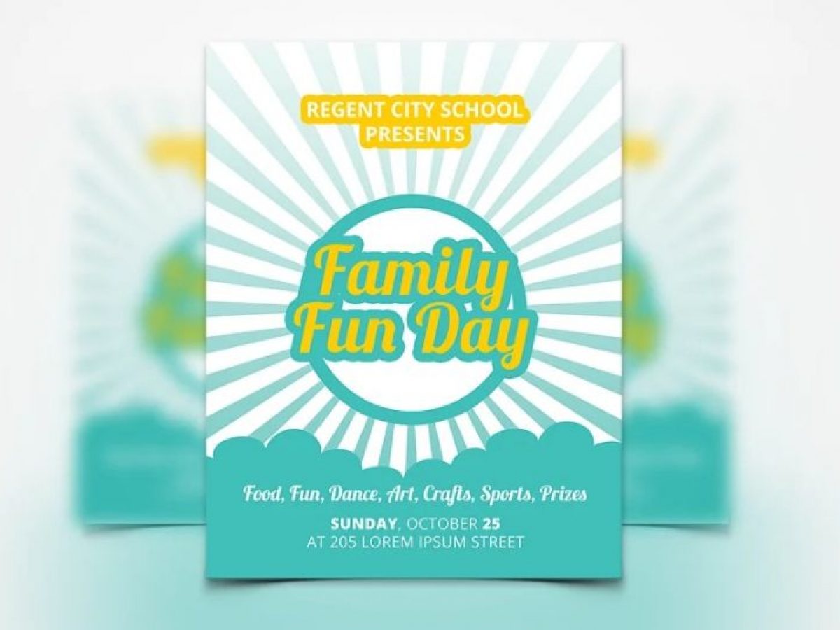22+ Best Family Fun Day Flyer Template Download - Graphic Cloud For Picture Day Flyer Template