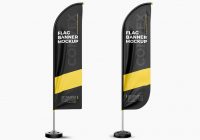 Feather Flag Mockup psd