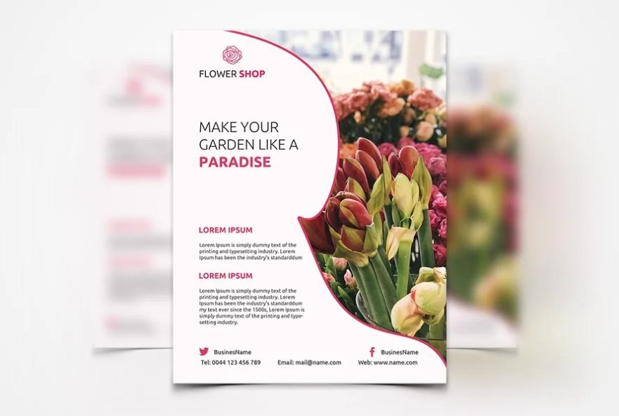 Floral Decoration Flyer Design