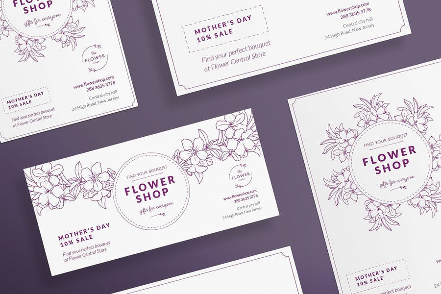 Flower Shop Print Templates