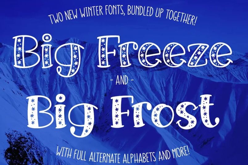Freeze and Frost Fonts
