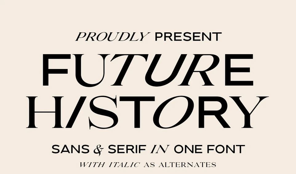 Future History - 2 in 1 Font