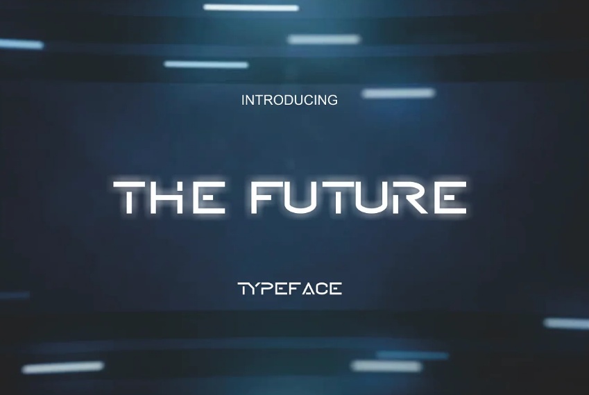 Futuristic Display Typeface