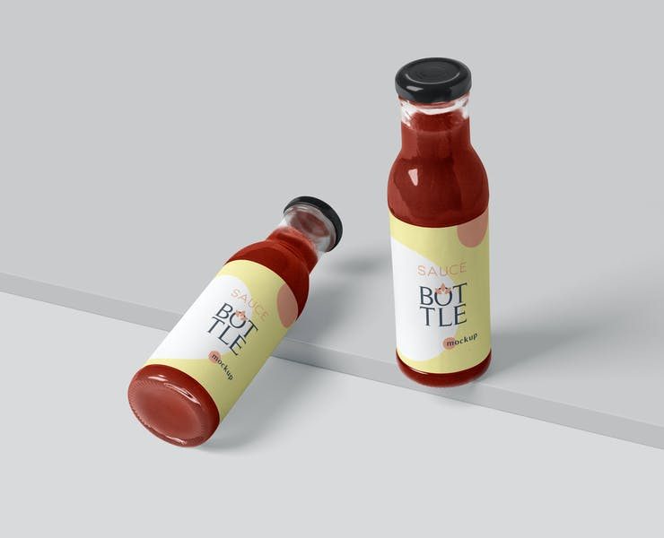 15+ Best Sauce Bottle Mockup PSD Download