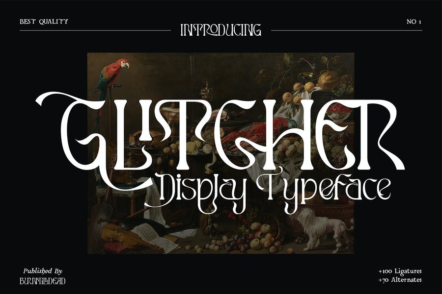 Glitcher Style Display Typeface
