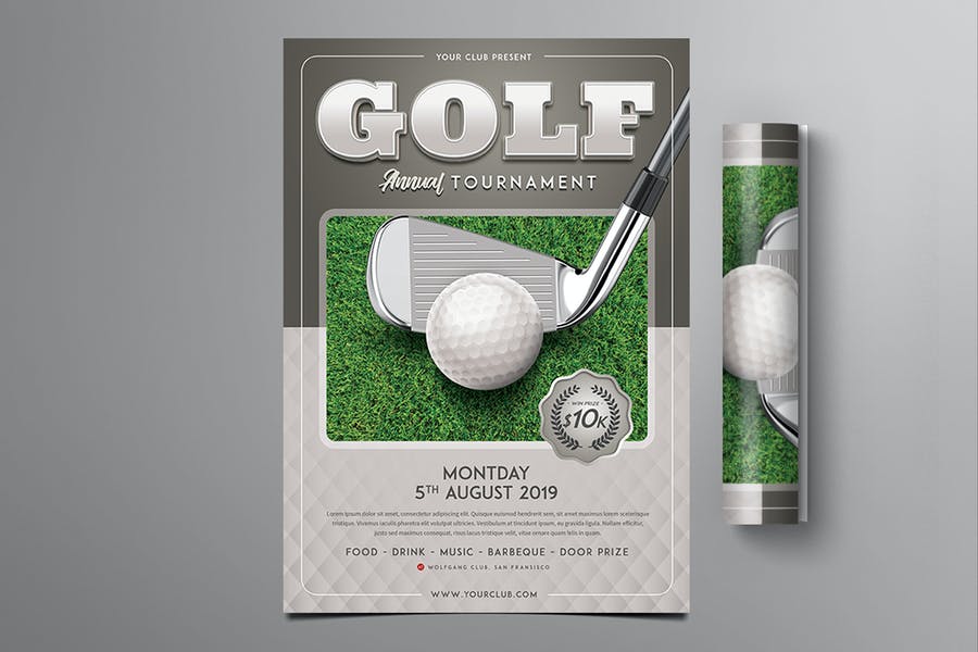 Golf Sport Promotional Design