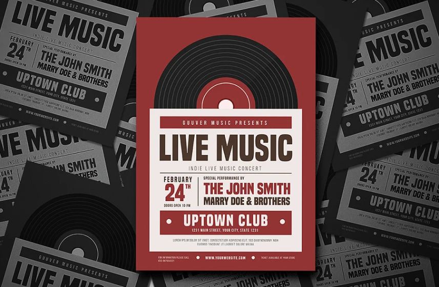 Indie Live Music Flyer Template