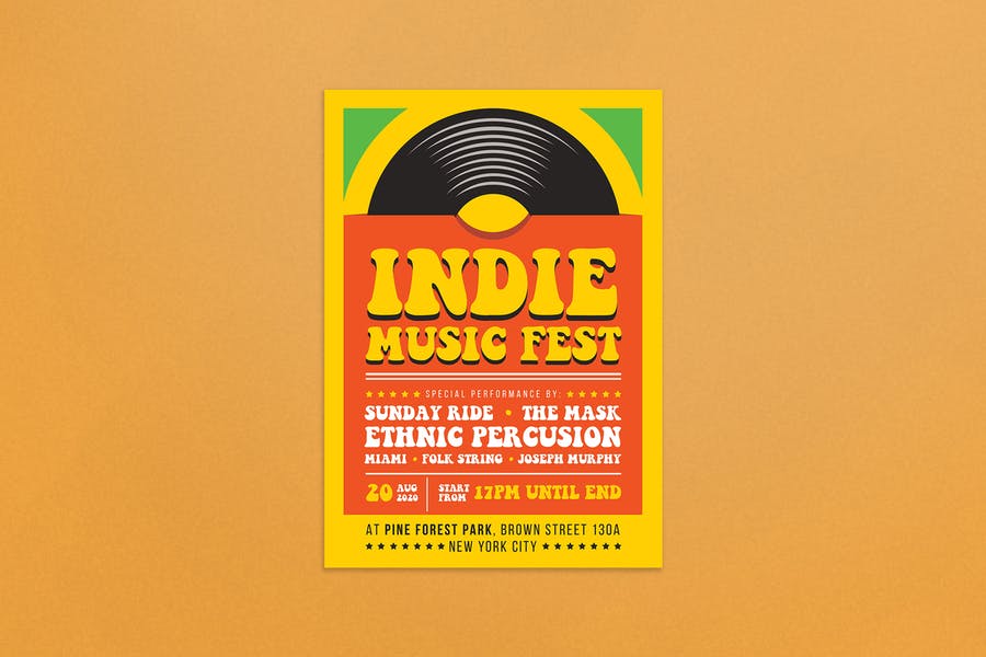 Indie Music Fest Flyer Template