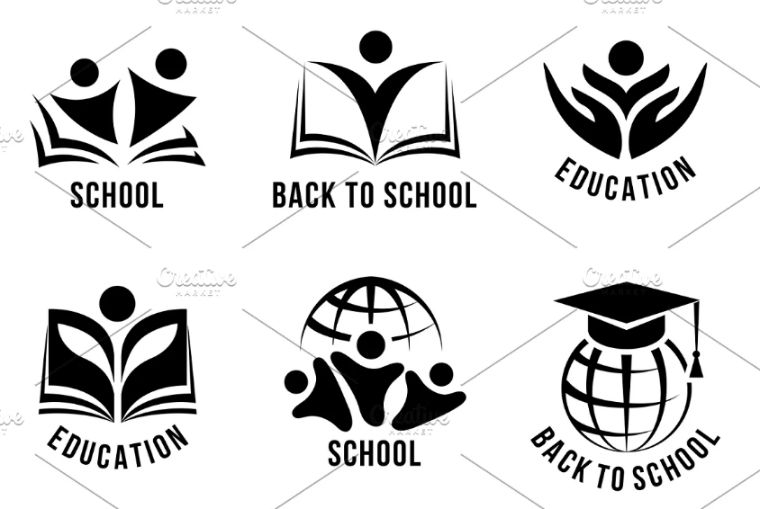 Isolated School Logo Templates