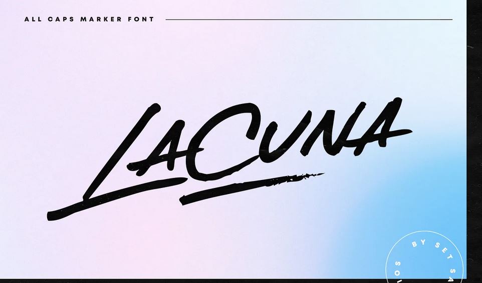 Lacuna Marker Font