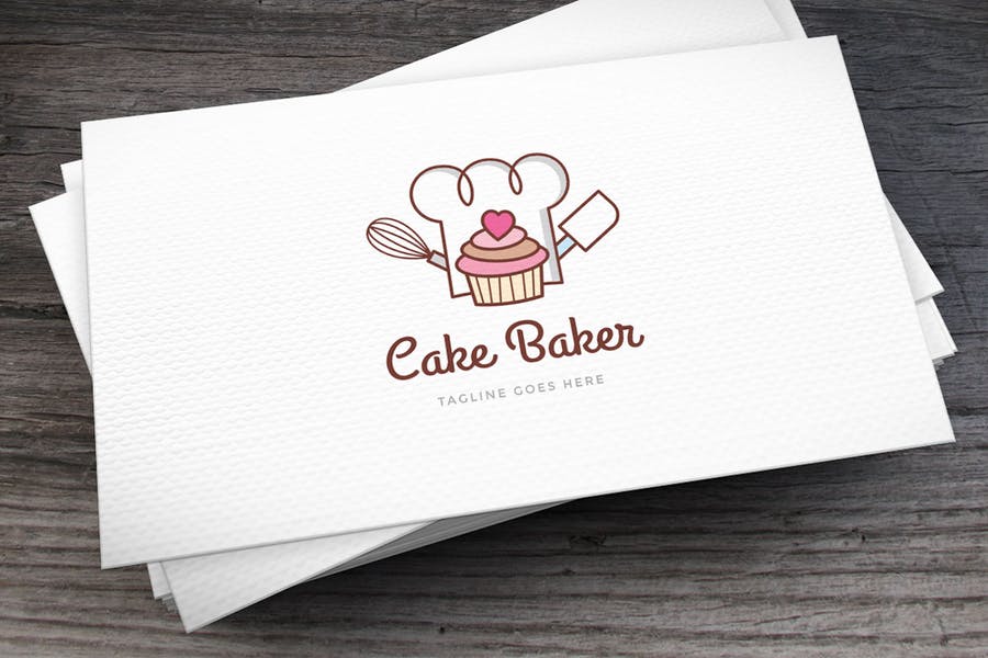 Linear Cake Logotype Design 