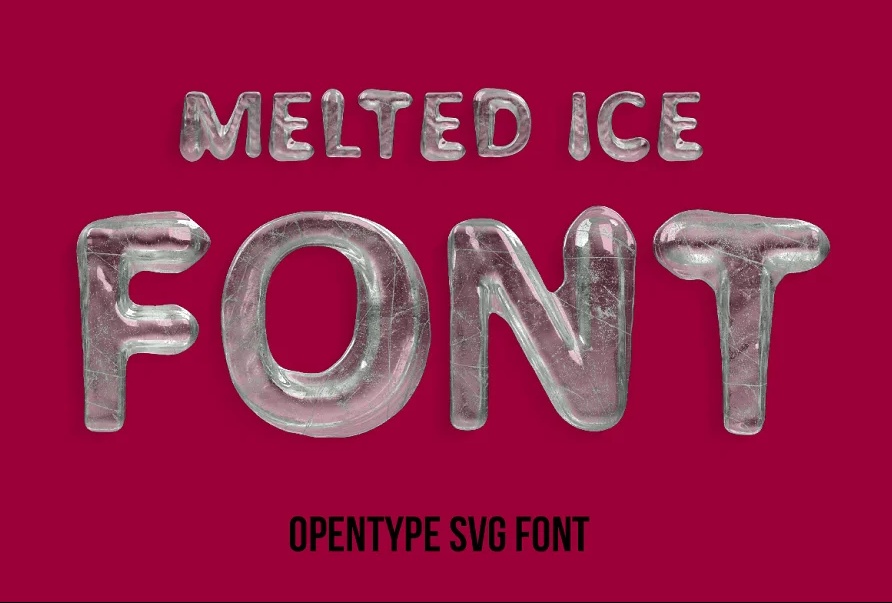 Melting Ice Fonts