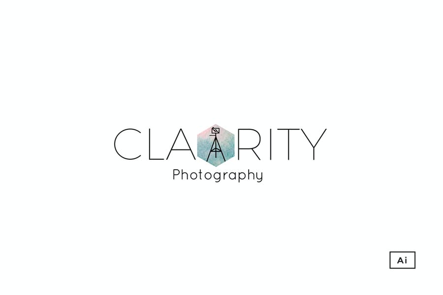 Minimal Photography Logo Template