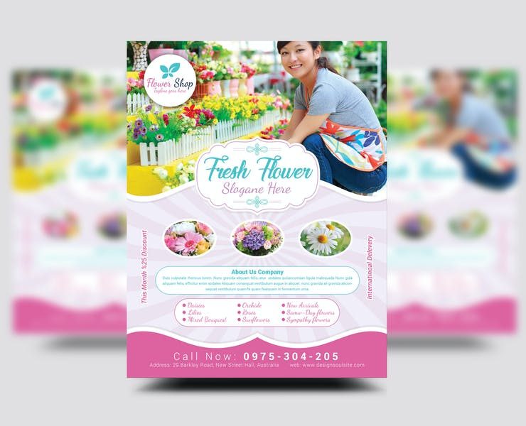 17+ Best Flower Shop Flyer Templates Download