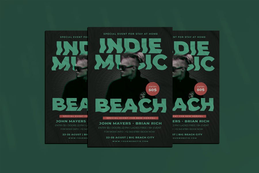 Print Ready Indie Music Flyer