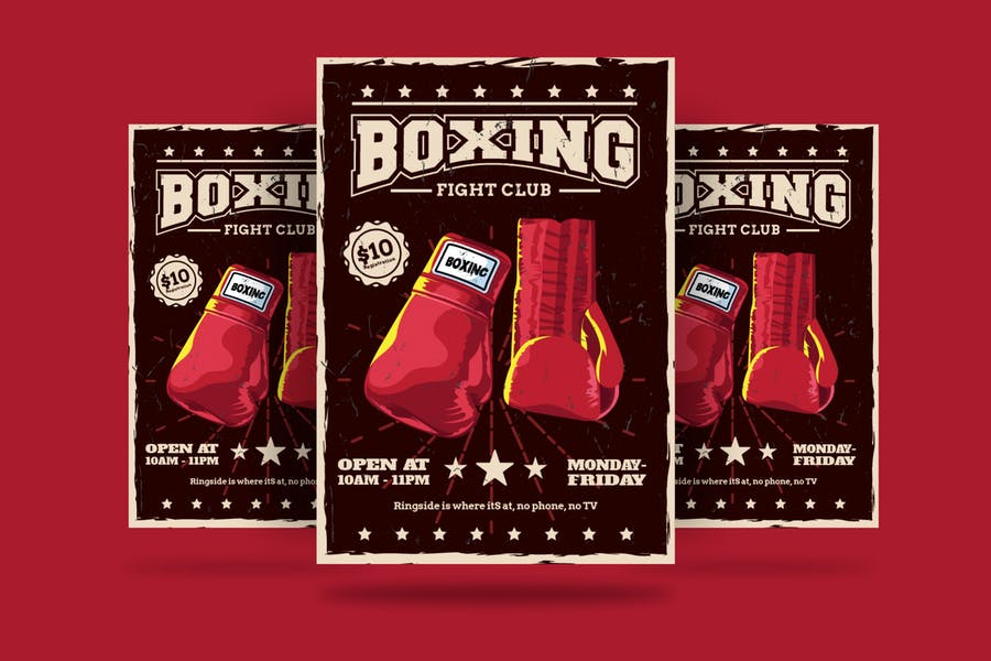 Printable Boxing Flyer Template
