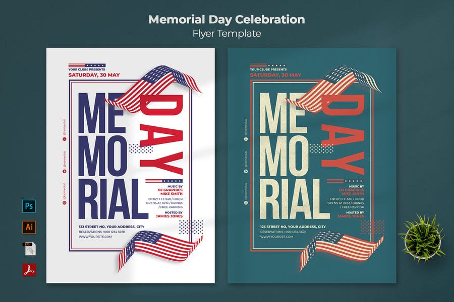 Professional Memorial Day Flyer