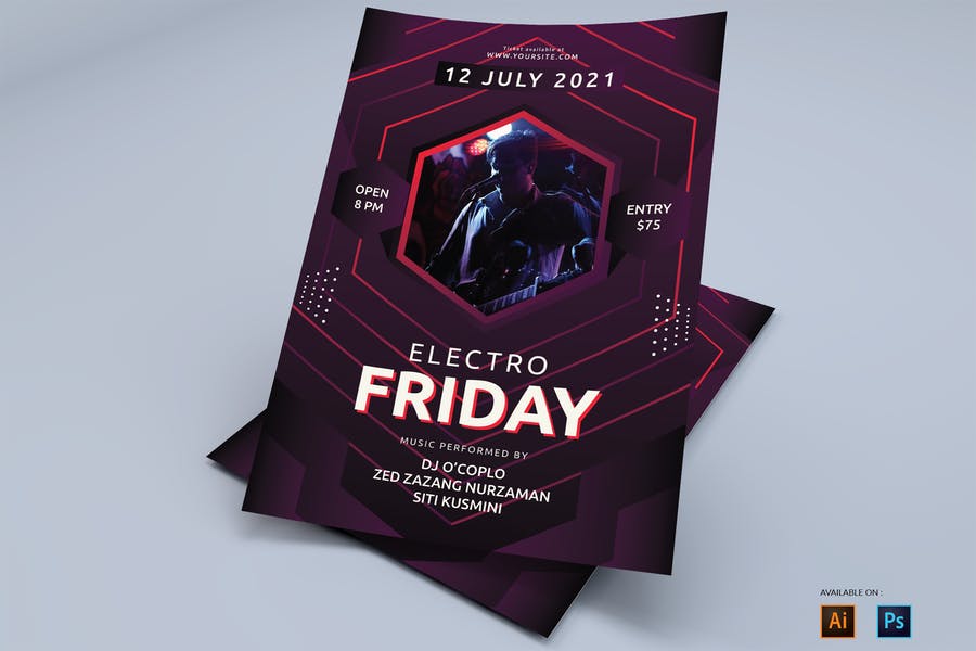 Rave Party Flyer Designs