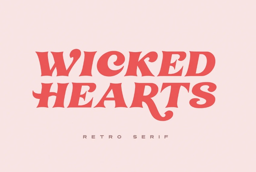 Retro Heart Fonts