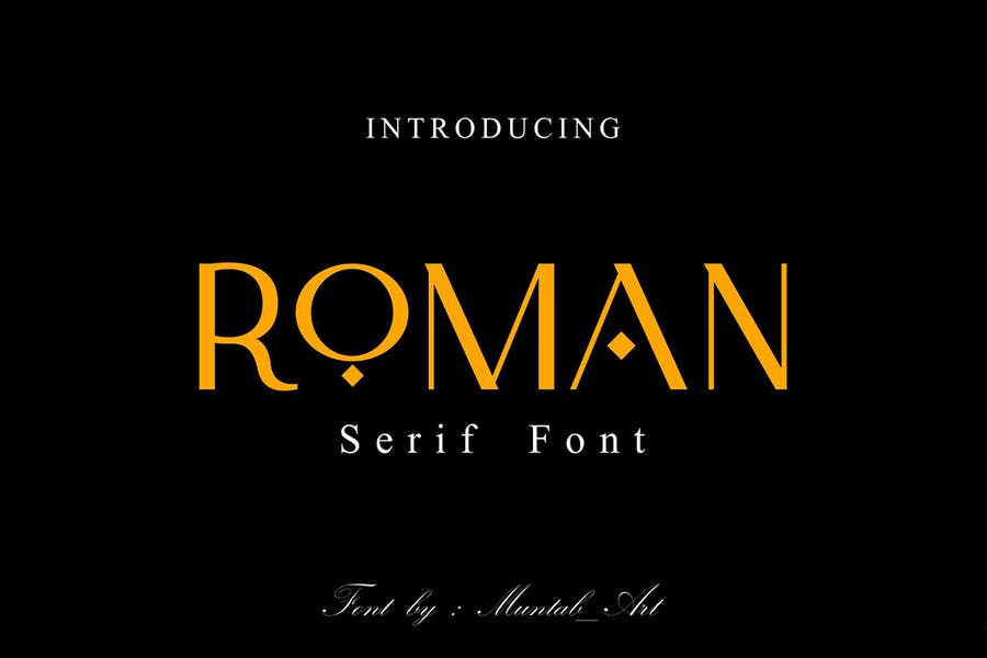 Roman San Serif typeface