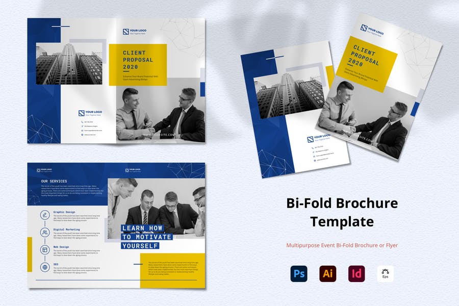 Simple Bi Fold Brochure Template