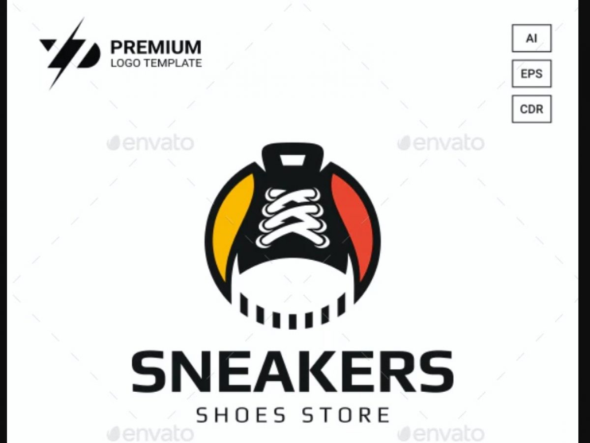 Sneakers Shop Logo Sport Shoes Sign Royalty Free Vector | vlr.eng.br