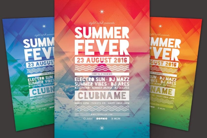 Summer Break Flyer Designs