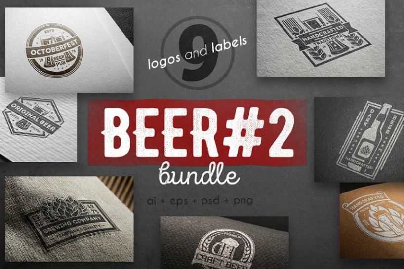 Vintage Beer Logotype Set