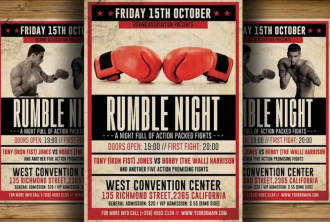 21+ Boxing Flyer Template PSD and Ai Download - Graphic Cloud