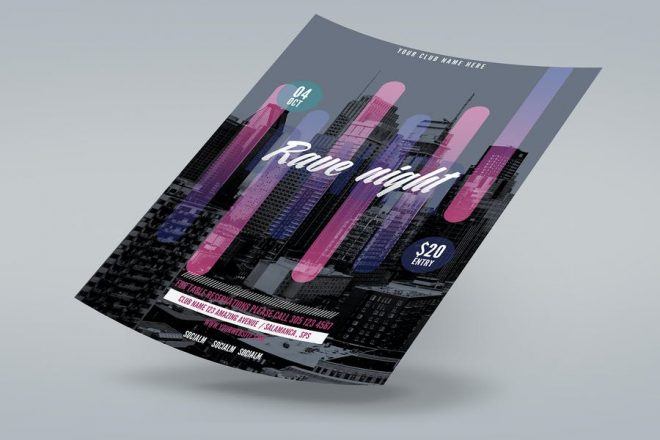 18 Best Rave Flyer Template Psd Download Graphic Cloud