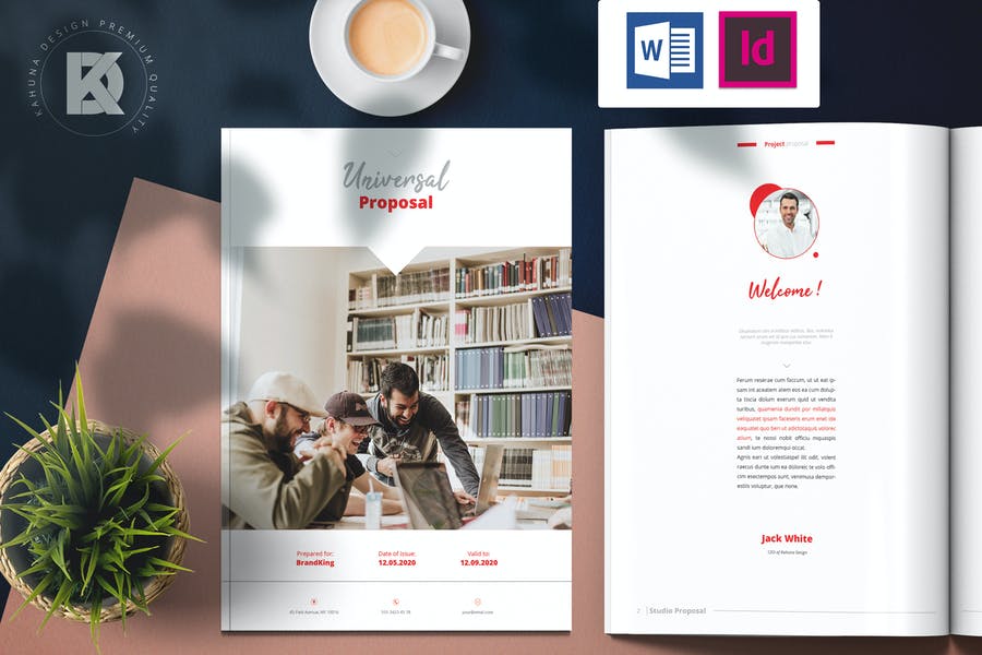 Word and Indesign Brochure Template