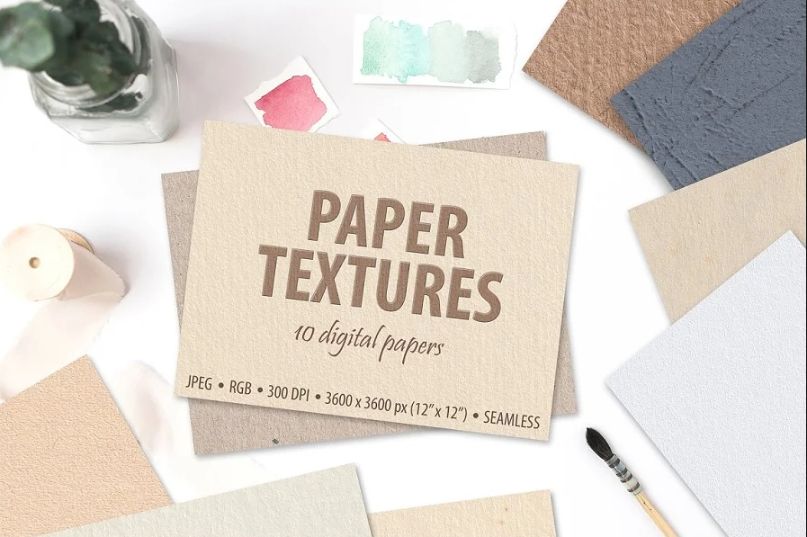 10 Seamless Digital Paper Textures