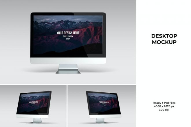 21+ Free Desktop Mockup PSD Downloads - Graphic Cloud