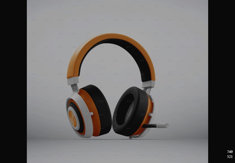3D Headphones Mockups