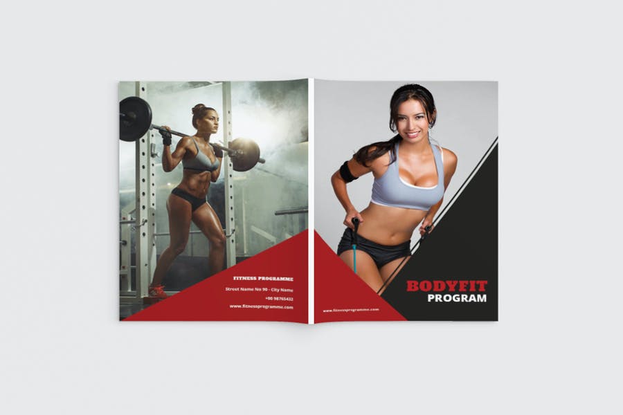 A4 Fitness Brochure Templates